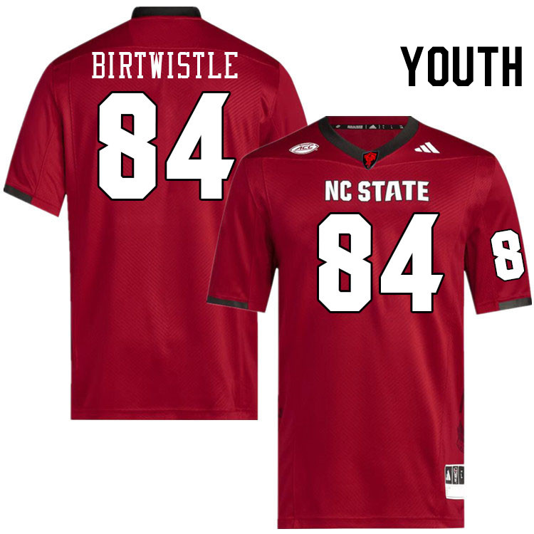 Youth #84 Charlie Birtwistle NC State Wolfpack College Football Jerseys Stitched-Red